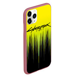 Чехол iPhone 11 Pro матовый CYBERPUNK 2077, цвет: 3D-малиновый — фото 2