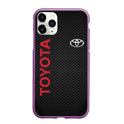 Чехол iPhone 11 Pro матовый TOYOTA, цвет: 3D-фиолетовый