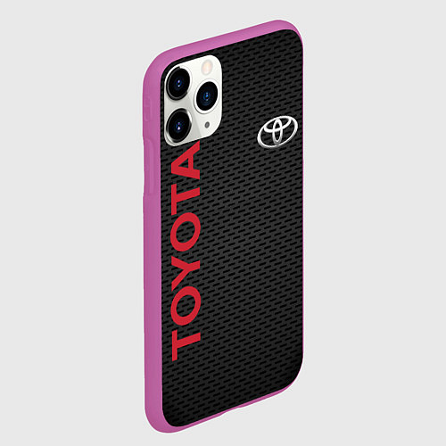 Чехол iPhone 11 Pro матовый TOYOTA / 3D-Фиолетовый – фото 2
