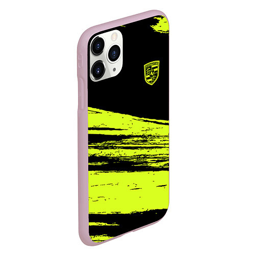 Чехол iPhone 11 Pro матовый Porsche / 3D-Розовый – фото 2