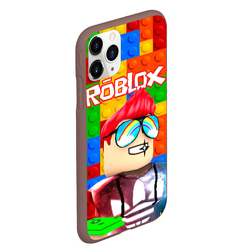 Чехол iPhone 11 Pro матовый ROBLOX 3 / 3D-Коричневый – фото 2