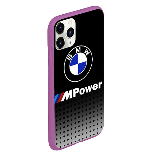 Чехол iPhone 11 Pro матовый BMW / 3D-Фиолетовый – фото 2