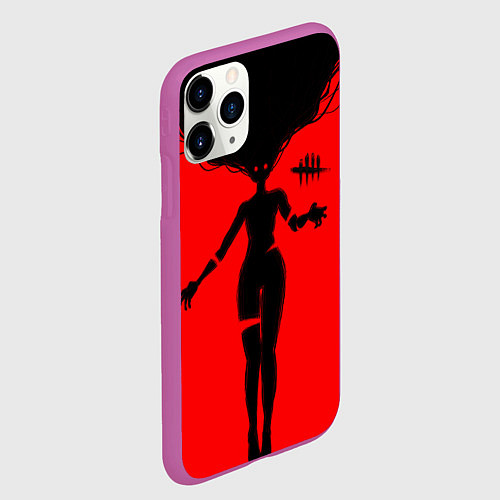 Чехол iPhone 11 Pro матовый Dead by Daylight / 3D-Фиолетовый – фото 2