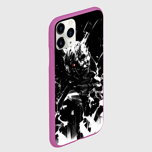 Чехол iPhone 11 Pro матовый Dead by Daylight / 3D-Фиолетовый – фото 2