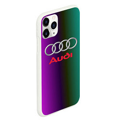 Чехол iPhone 11 Pro матовый Audi, цвет: 3D-белый — фото 2