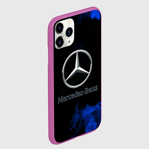 Чехол iPhone 11 Pro матовый Mercedes / 3D-Фиолетовый – фото 2