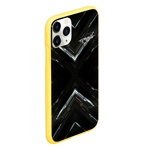 Чехол iPhone 11 Pro матовый Crysis / 3D-Желтый – фото 2