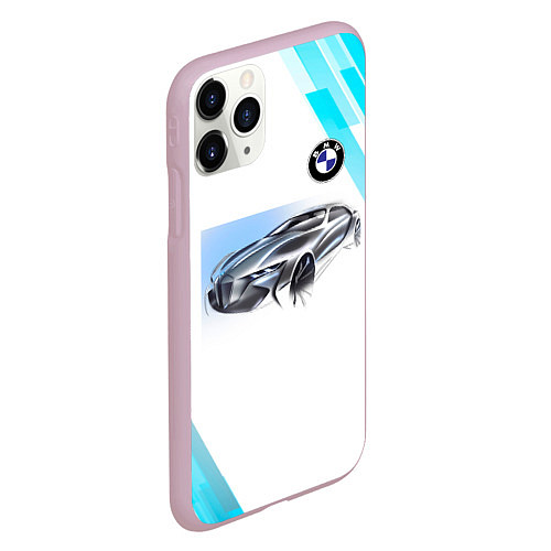 Чехол iPhone 11 Pro матовый BMW / 3D-Розовый – фото 2