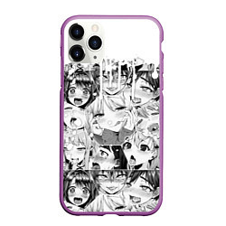 Чехол iPhone 11 Pro матовый AHEGAO, цвет: 3D-фиолетовый