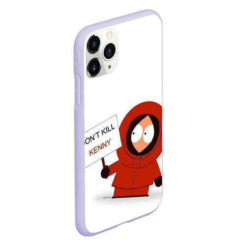 Чехол iPhone 11 Pro матовый Kenny McCormick / 3D-Светло-сиреневый – фото 2