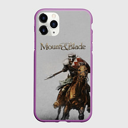 Чехол iPhone 11 Pro матовый Mount and Blade, цвет: 3D-фиолетовый
