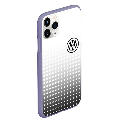 Чехол iPhone 11 Pro матовый Volkswagen / 3D-Серый – фото 2