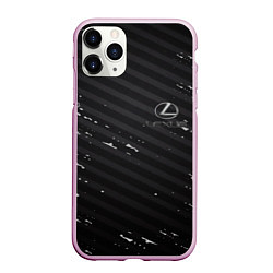 Чехол iPhone 11 Pro матовый LEXUS, цвет: 3D-розовый