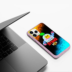 Чехол iPhone 11 Pro матовый BRAWL STARS SPROUT, цвет: 3D-розовый — фото 2