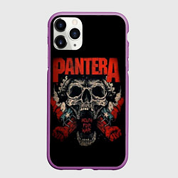 Чехол iPhone 11 Pro матовый Pantera, цвет: 3D-фиолетовый