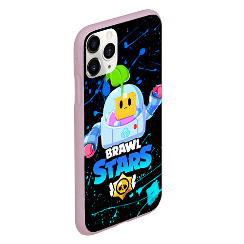 Чехол iPhone 11 Pro матовый Brawl Stars SPROUT / 3D-Розовый – фото 2