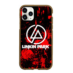 Чехол iPhone 11 Pro матовый Linkin Park, цвет: 3D-коричневый