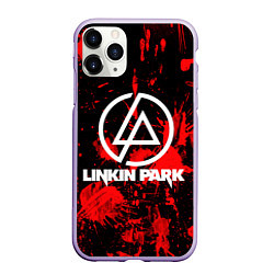 Чехол iPhone 11 Pro матовый Linkin Park, цвет: 3D-светло-сиреневый