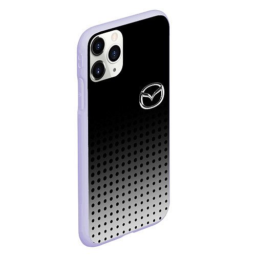 Чехол iPhone 11 Pro матовый Mazda / 3D-Светло-сиреневый – фото 2