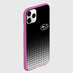 Чехол iPhone 11 Pro матовый Subaru, цвет: 3D-фиолетовый — фото 2