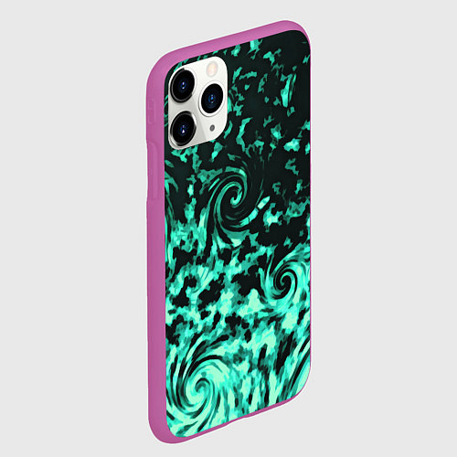 Чехол iPhone 11 Pro матовый VORTEXES / 3D-Фиолетовый – фото 2
