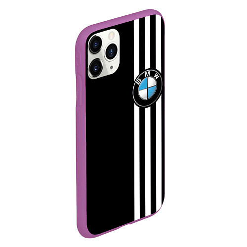 Чехол iPhone 11 Pro матовый BMW SPORT / 3D-Фиолетовый – фото 2