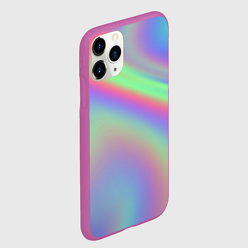 Чехол iPhone 11 Pro матовый Gradient vinyl / 3D-Фиолетовый – фото 2