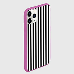 Чехол iPhone 11 Pro матовый Пикси полосы, цвет: 3D-фиолетовый — фото 2