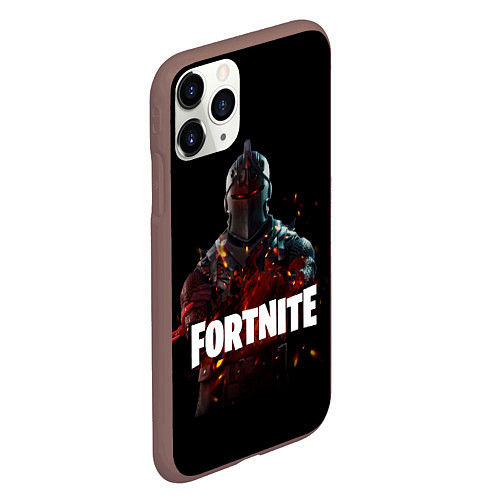 Чехол iPhone 11 Pro матовый Fortnite Black Knight / 3D-Коричневый – фото 2