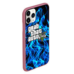 Чехол iPhone 11 Pro матовый GTA5, цвет: 3D-малиновый — фото 2