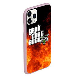Чехол iPhone 11 Pro матовый GTA, цвет: 3D-розовый — фото 2