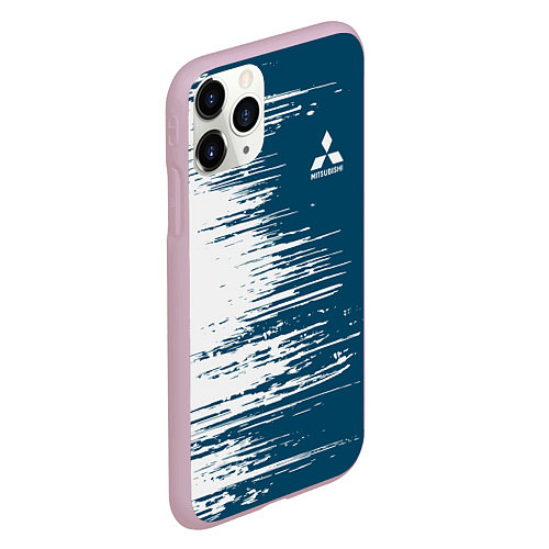 Чехол iPhone 11 Pro матовый Mitsubishi / 3D-Розовый – фото 2
