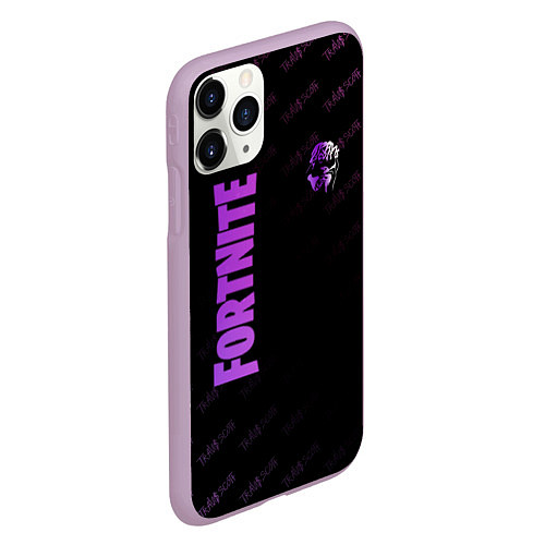 Чехол iPhone 11 Pro матовый Трэвис Скотт / 3D-Сиреневый – фото 2