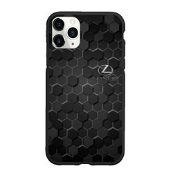 Чехол iPhone 11 Pro матовый LEXUS, цвет: 3D-черный