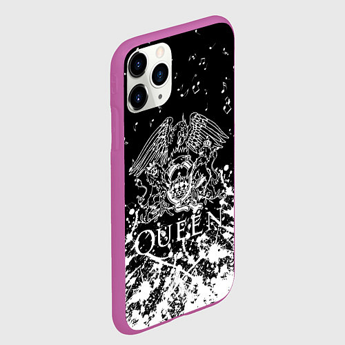 Чехол iPhone 11 Pro матовый QUEEN / 3D-Фиолетовый – фото 2