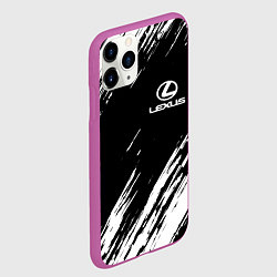 Чехол iPhone 11 Pro матовый LEXUS, цвет: 3D-фиолетовый — фото 2