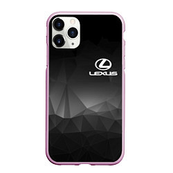 Чехол iPhone 11 Pro матовый LEXUS, цвет: 3D-розовый