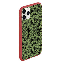 Чехол iPhone 11 Pro матовый КАМУФЛЯЖ, цвет: 3D-красный — фото 2