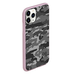 Чехол iPhone 11 Pro матовый ВЯЗАНЫЙ КАМУФЛЯЖ, цвет: 3D-розовый — фото 2