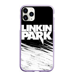 Чехол iPhone 11 Pro матовый LINKIN PARK 9, цвет: 3D-светло-сиреневый