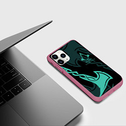Чехол iPhone 11 Pro матовый ASSASSINS CREED VALHALLA, цвет: 3D-малиновый — фото 2