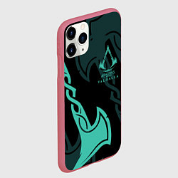 Чехол iPhone 11 Pro матовый ASSASSINS CREED VALHALLA, цвет: 3D-малиновый — фото 2