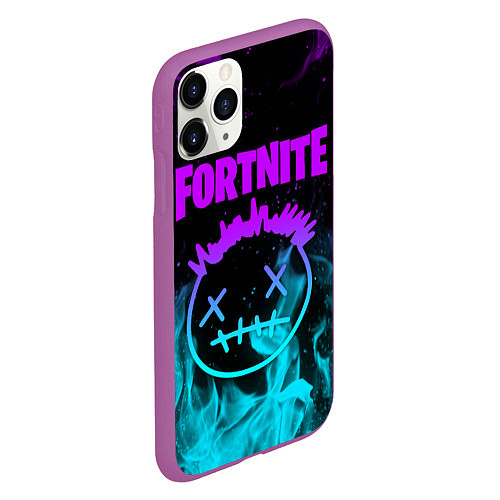 Чехол iPhone 11 Pro матовый FORTNITE X TRAVIS SCOTT / 3D-Фиолетовый – фото 2