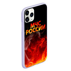 Чехол iPhone 11 Pro матовый МЧС России, цвет: 3D-светло-сиреневый — фото 2