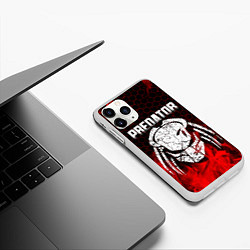 Чехол iPhone 11 Pro матовый PREDATOR, цвет: 3D-белый — фото 2