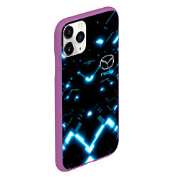 Чехол iPhone 11 Pro матовый MAZDA, цвет: 3D-фиолетовый — фото 2