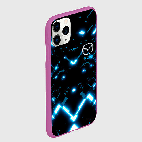 Чехол iPhone 11 Pro матовый MAZDA / 3D-Фиолетовый – фото 2