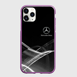 Чехол iPhone 11 Pro матовый MERCEDES, цвет: 3D-фиолетовый