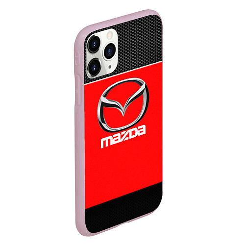 Чехол iPhone 11 Pro матовый MAZDA / 3D-Розовый – фото 2