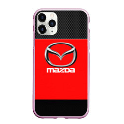 Чехол iPhone 11 Pro матовый MAZDA, цвет: 3D-розовый